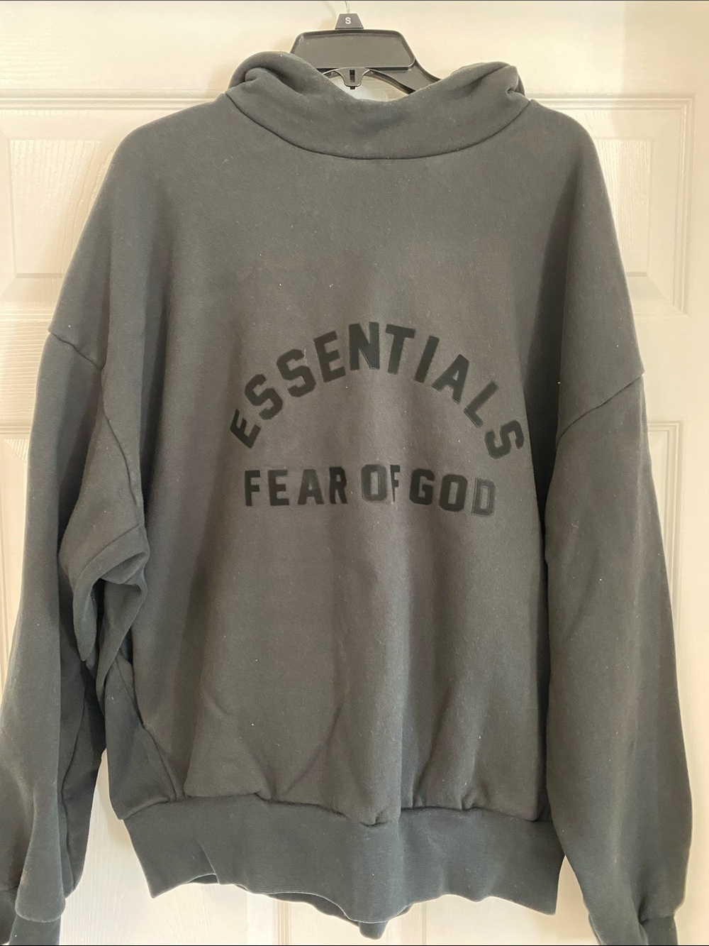 Fear of God Essentials Black Crewneck Logo Sweatshirt